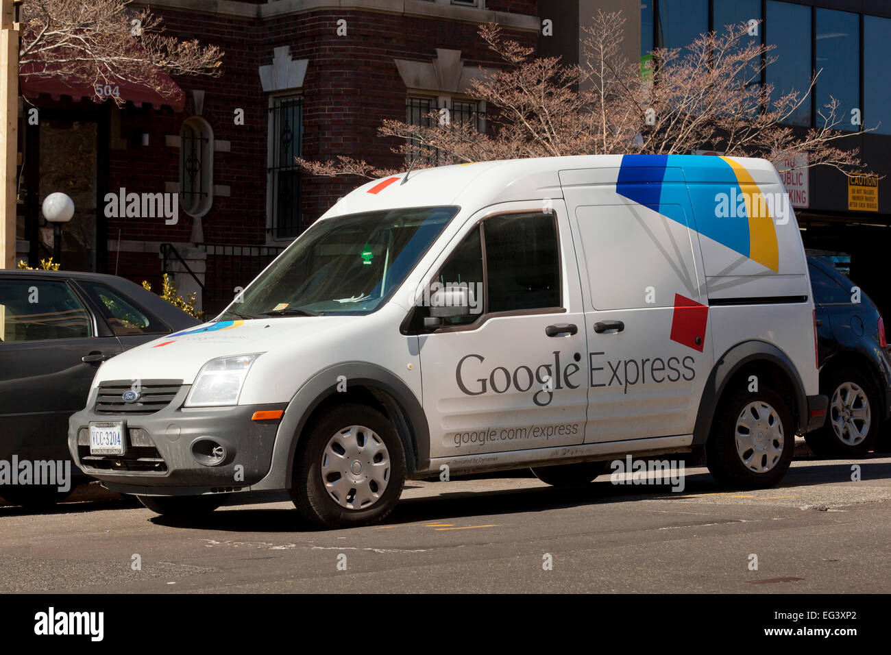 Google Express delivery van - Washington, DC USA Stock Photo