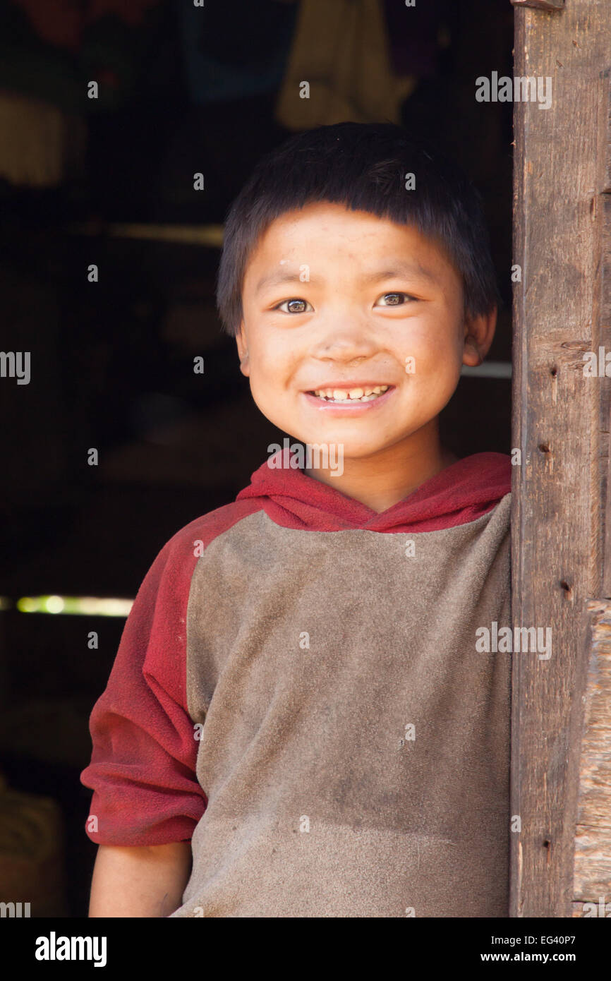 Young Nepali boy Stock Photo