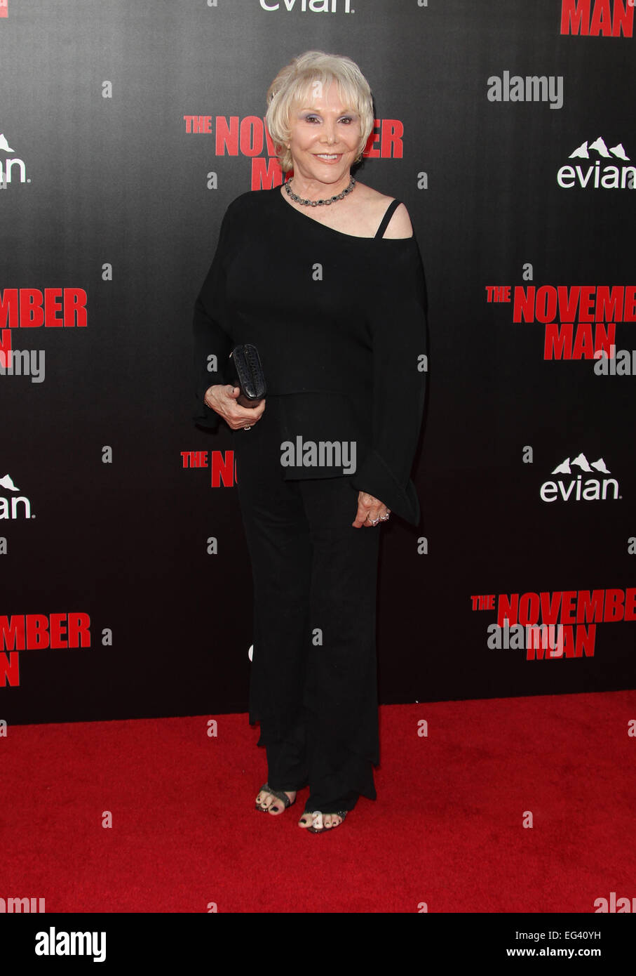 Los Angeles Premiere of 'The November Man' at TCL Chinese Theatre - Arrivals  Featuring: Joan Benedict Steiger Where: Hollywood, California, United States When: 13 Aug 2014 Stock Photo