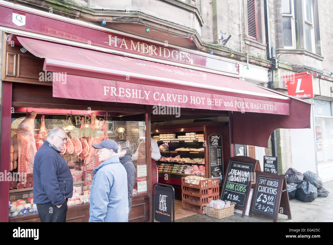 Traditional english butchers shop hires stock photography and images