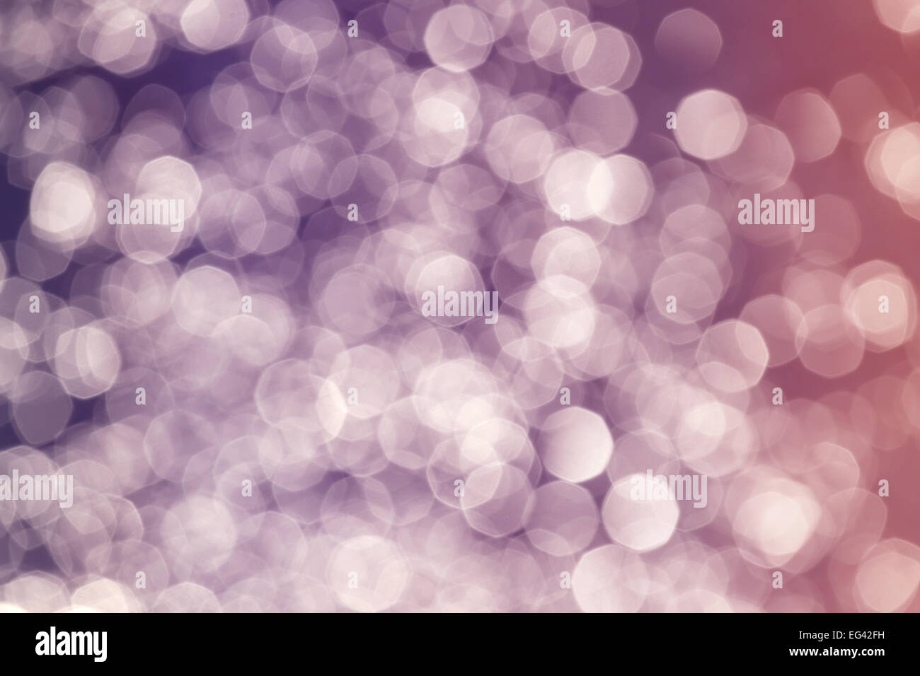 Abstract background made of water reflection bokeh circles. Stock Photo