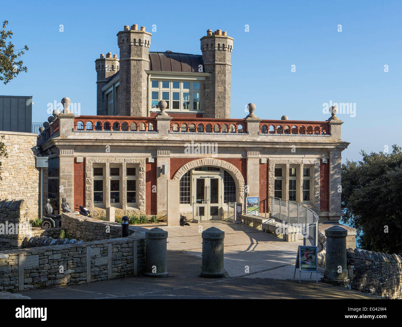 Durlston Castle Entrance, Durlston Country Park, Swanage, Isle of