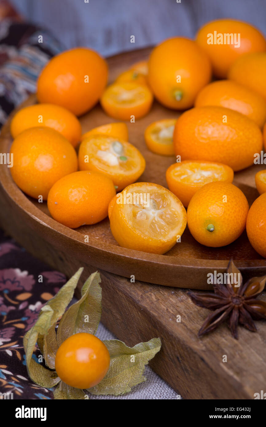 physalis and kumquat Stock Photo Alamy