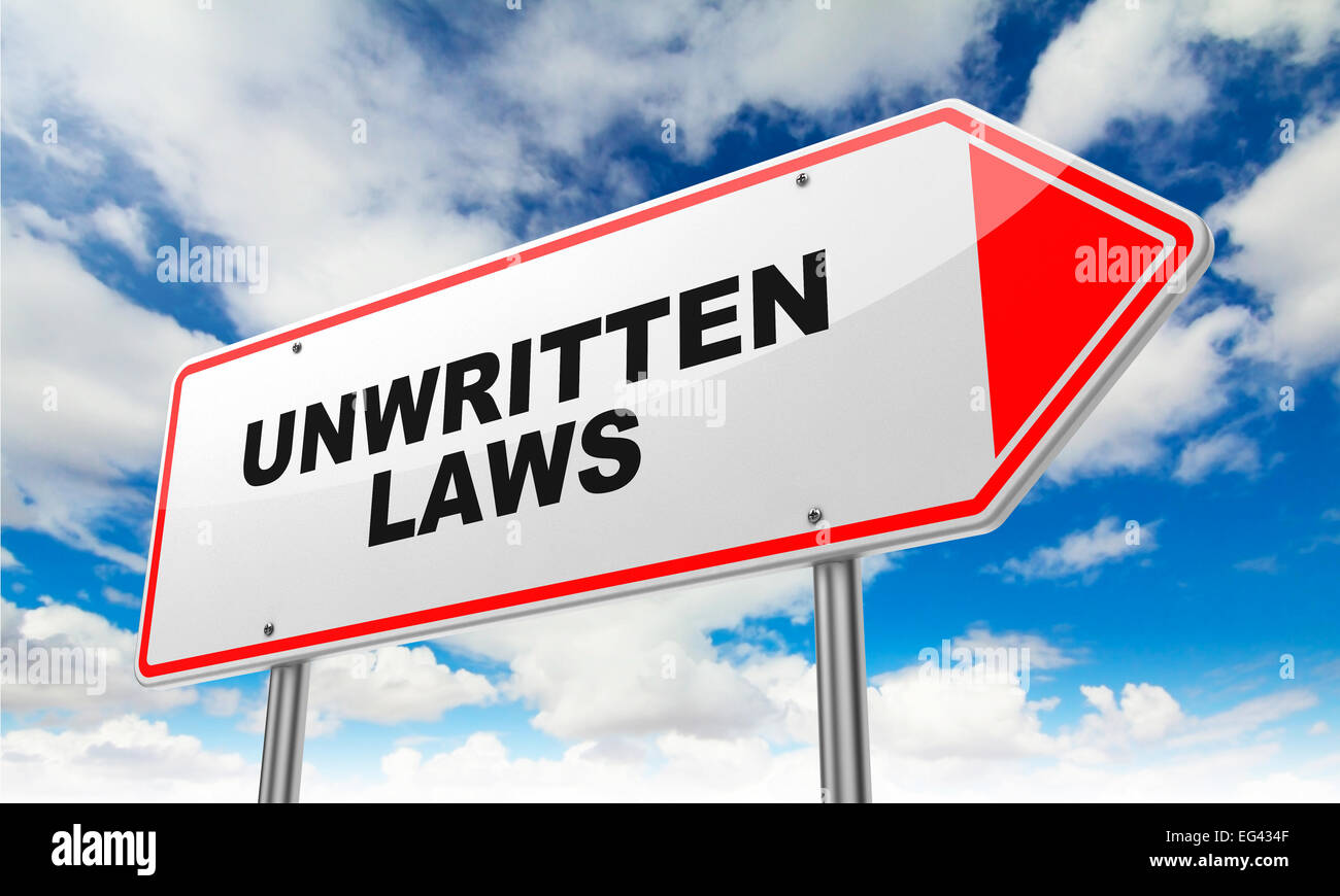 Unwritten laws hi-res stock photography and images - Alamy