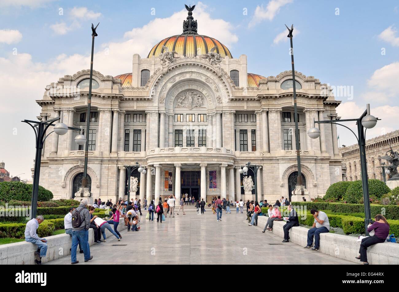 Palace of Fine Arts or Palacio de Bellas Artes, Mexico City, Federal District, Mexico Stock Photo