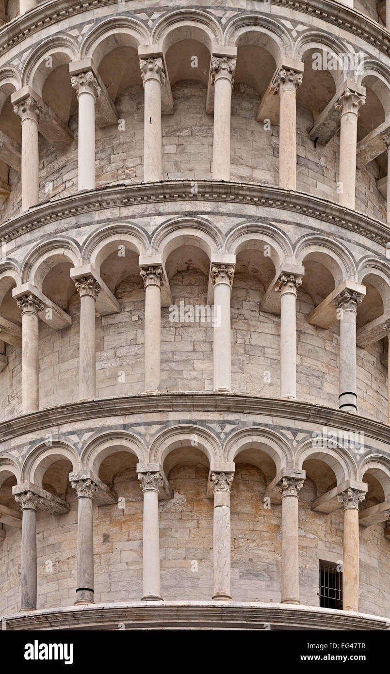 Leaning Tower of Pisa in Italy Stock Photo