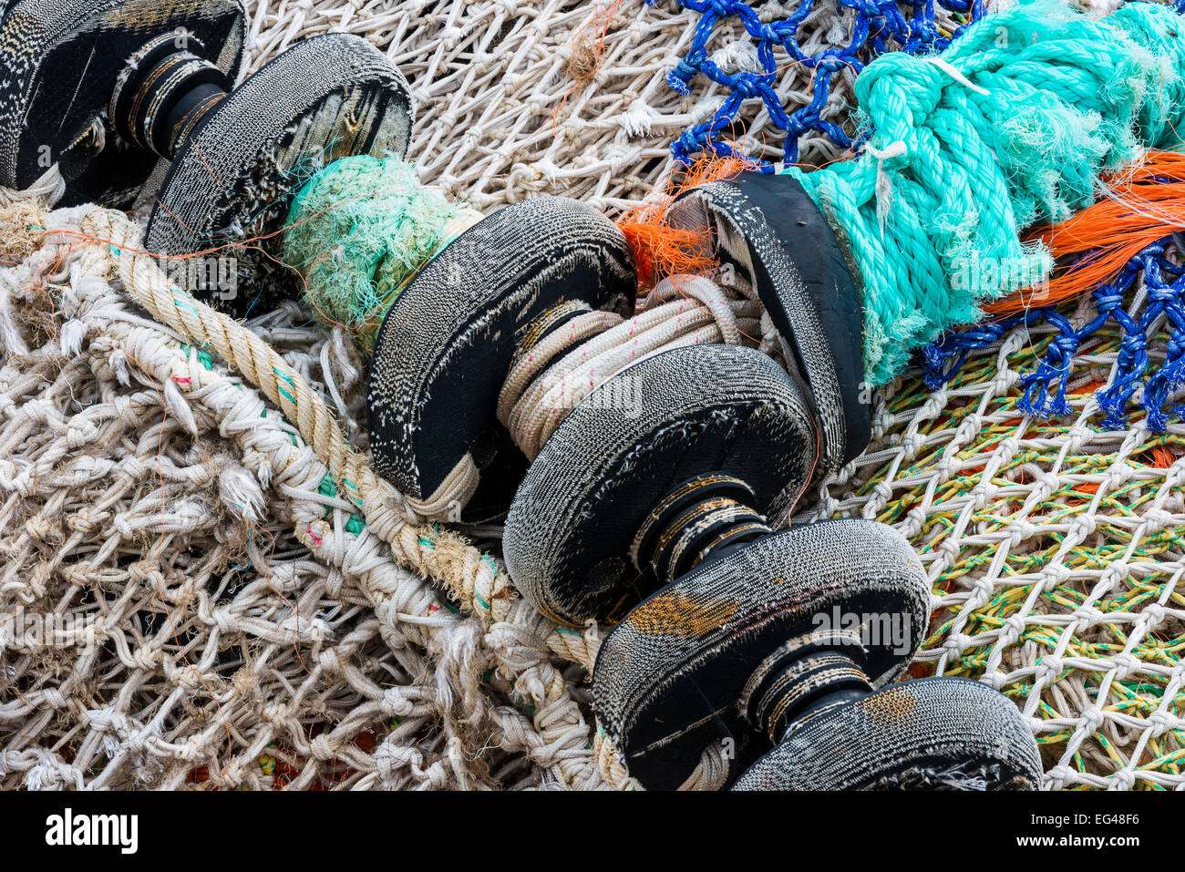 White fishing net hi-res stock photography and images - Alamy