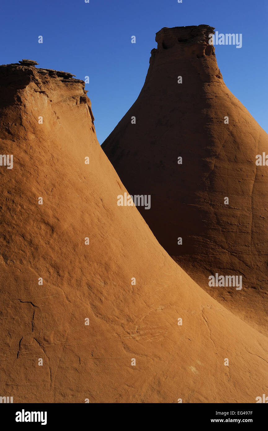 Sandstone monoliths Colorado Plateau Kodachrome Basin State Park Utah USA November 2012 Stock Photo