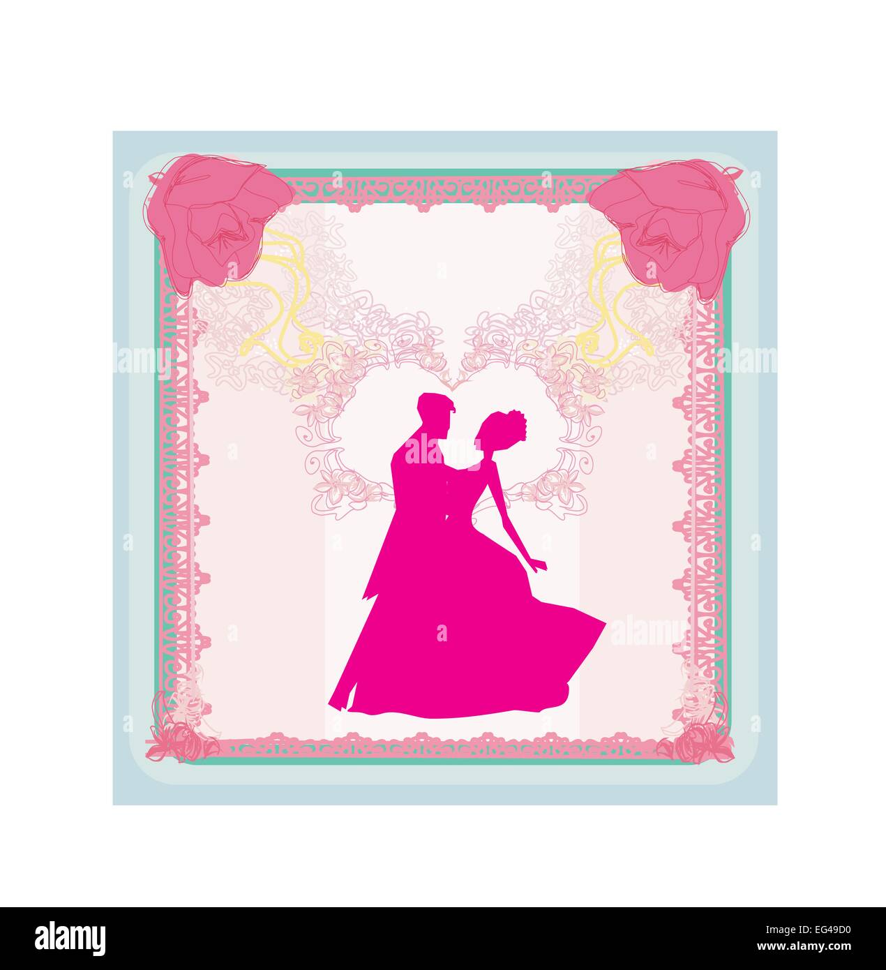 wedding dancing couple background Stock Vector Image & Art - Alamy