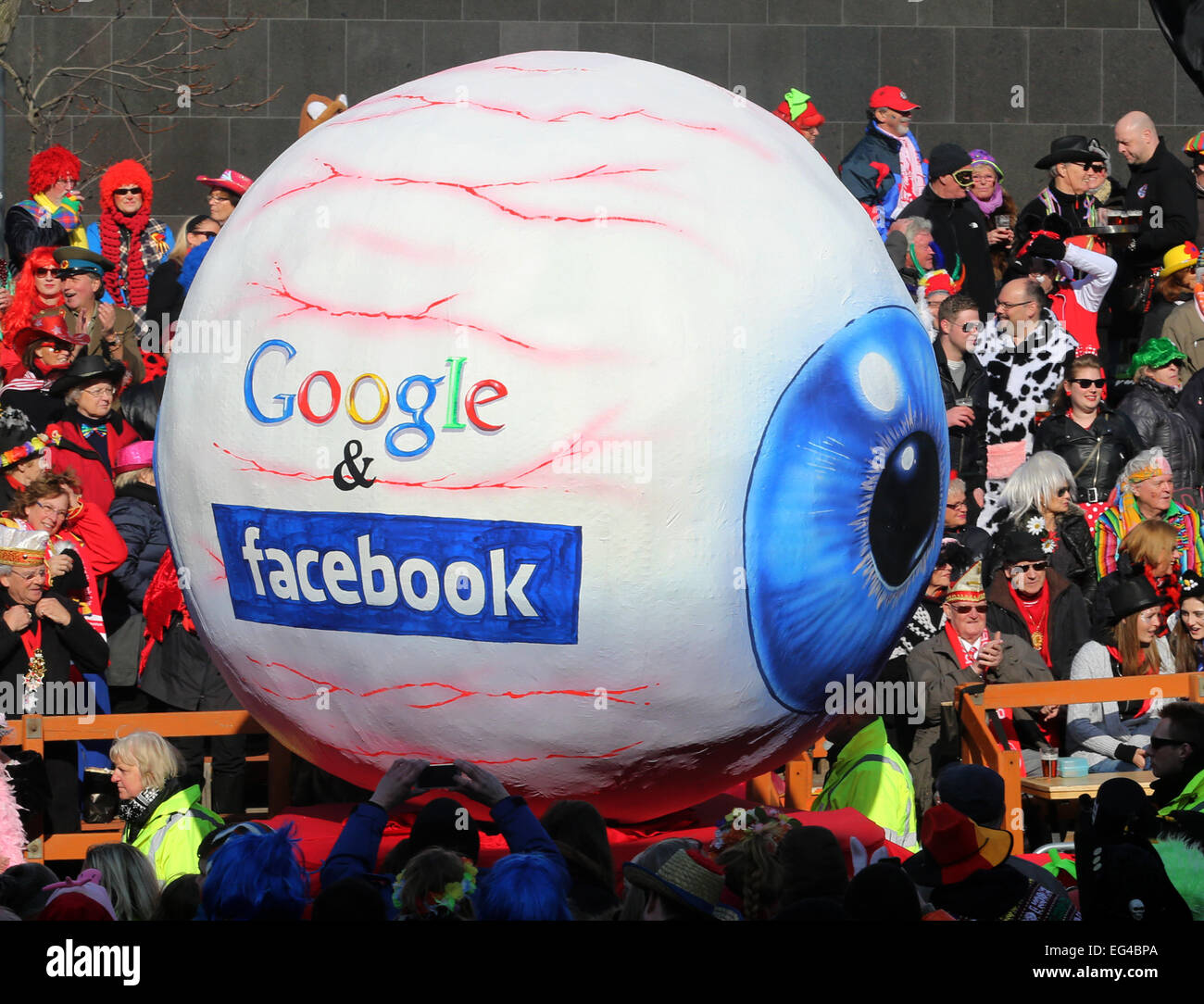 Duesseldorf Germany 16th Feb 2015 A Google And Facebook Themed