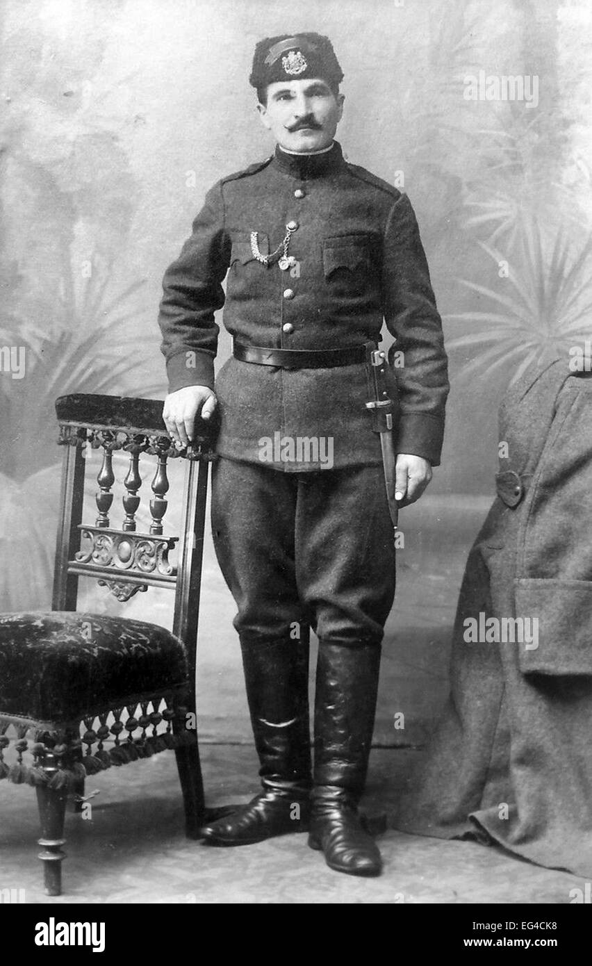 Bulgarian soldier WW1 Stock Photo