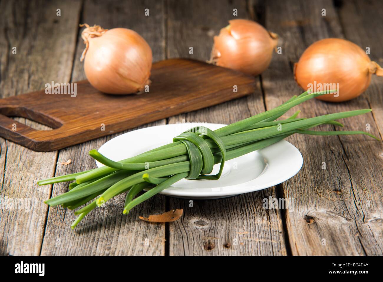 onion and chive Stock Photo Alamy