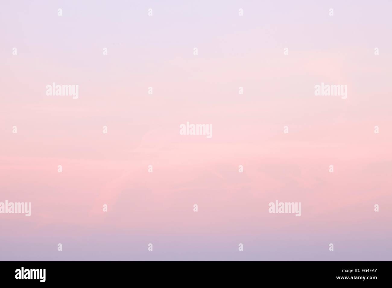Sky with pink Cirrostratus cloud. Stock Photo