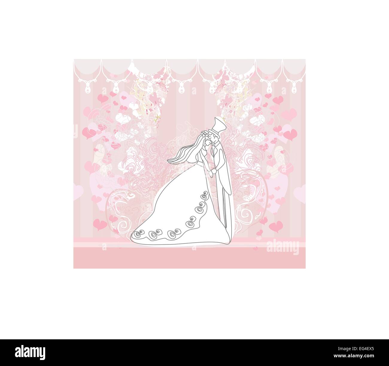 wedding dancing couple background Stock Vector Image & Art - Alamy