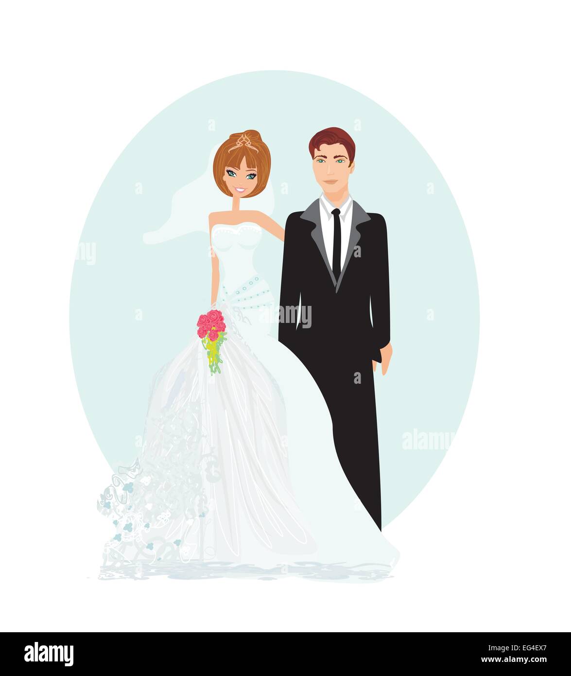 wedding couple vector Stock Vector Image & Art - Alamy
