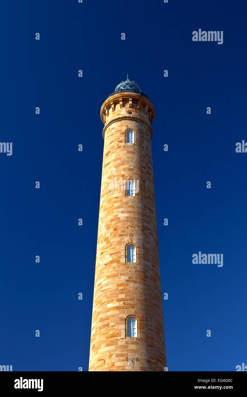 Wonderful lighthouse known as  lighthouse of Chipiona at the province of Cádiz Stock Photo