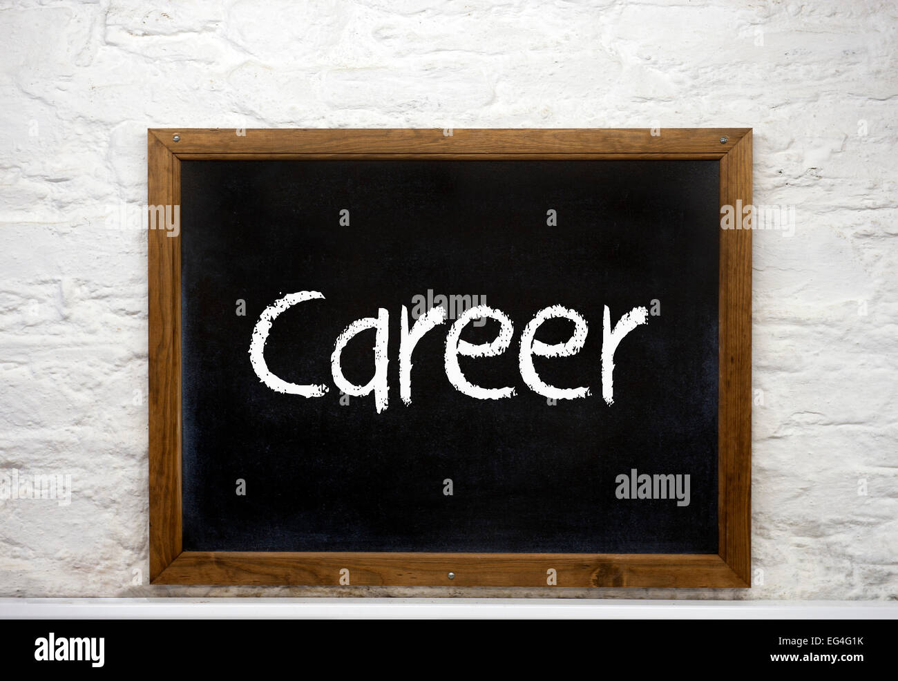 Chalkboard with writing Career Stock Photo