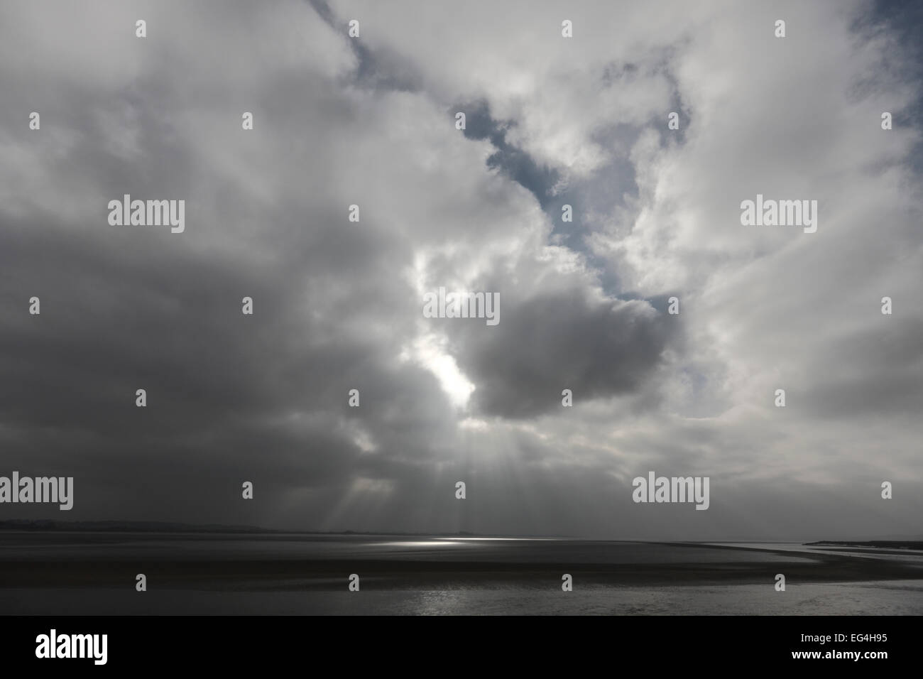 UK weather. River Severn at Lydney Dock, Gloucestershire Stock Photo
