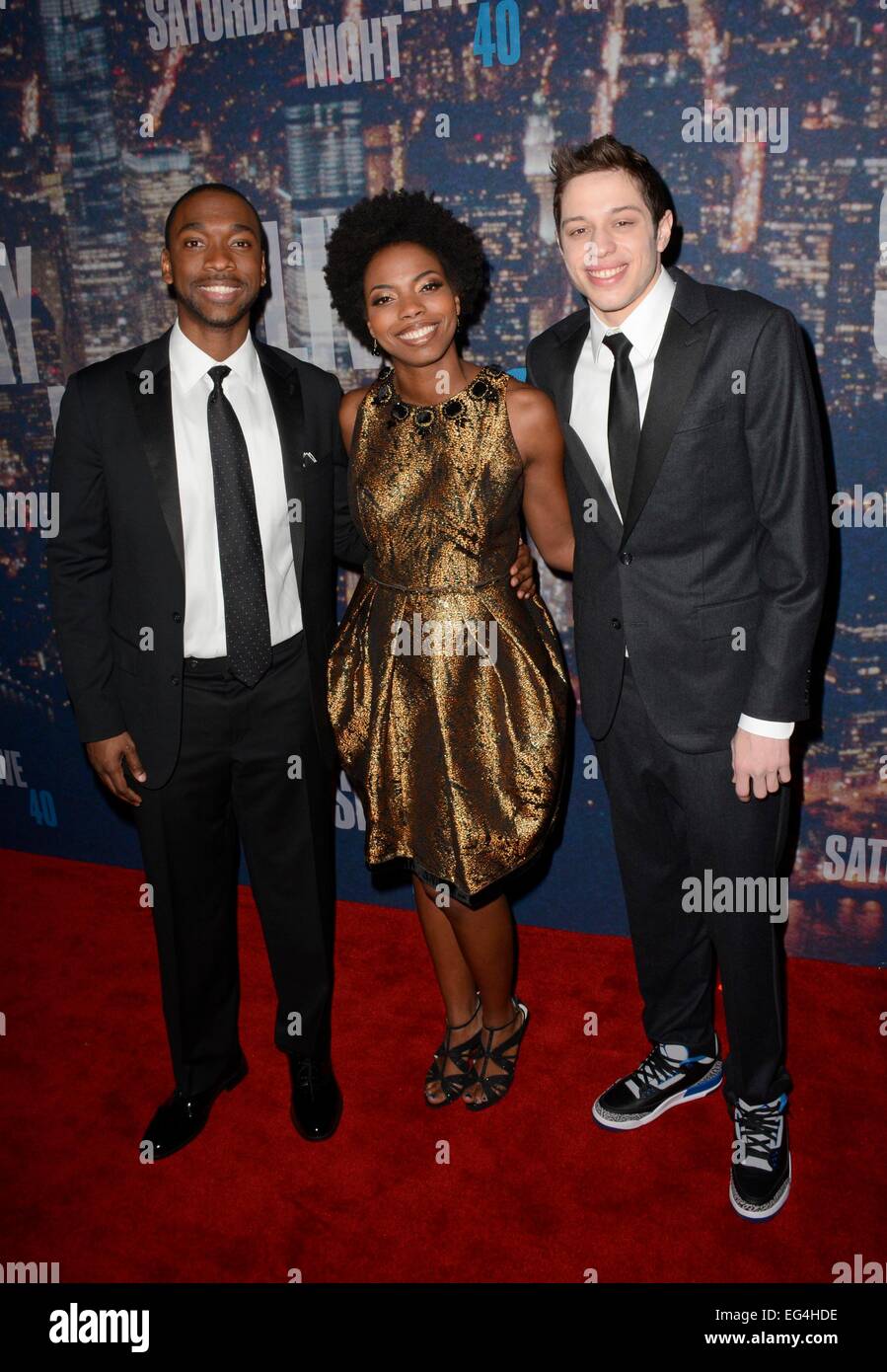 New York, NY, USA. 15th Feb, 2015. Jay Pharoah, Sasheer Zamata, Pete