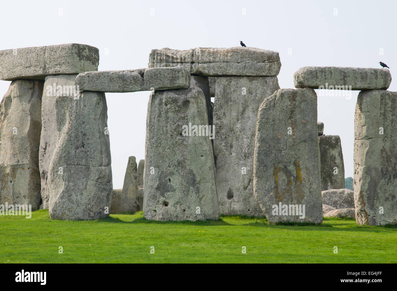 Ancient standing stones at Stonehenge, Wiltshire, England Stock Photo