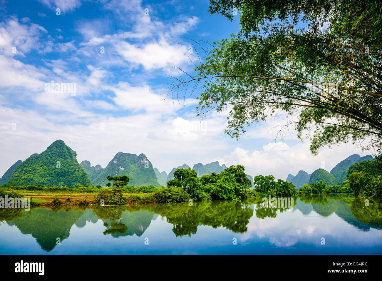 Karst Mountain landscape in Guilin, China Stock Photo - Alamy