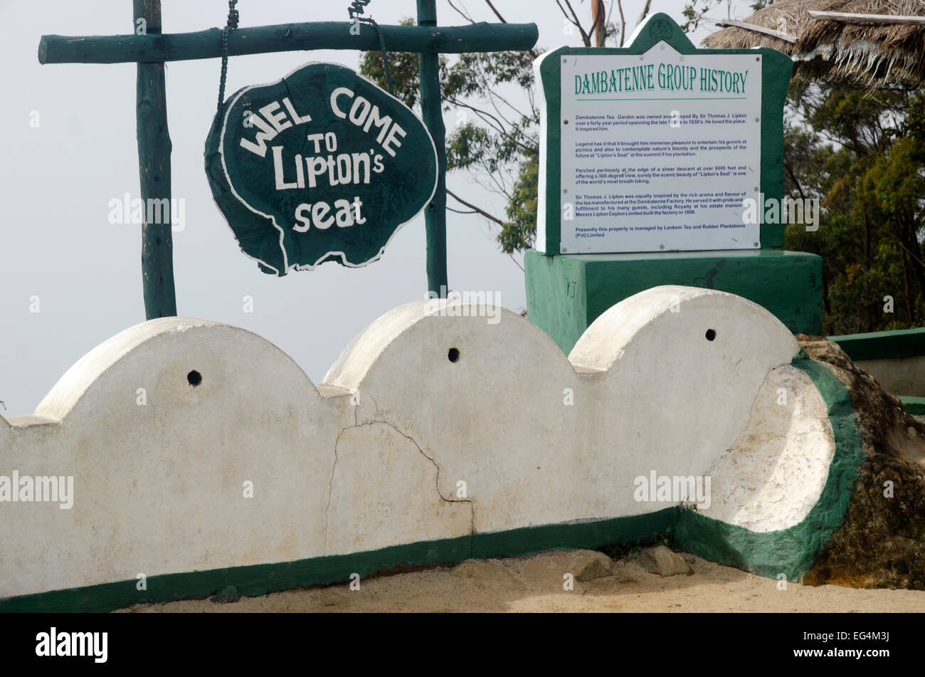 Lipton's seat, Hill country, Sri Lanka Stock Photo