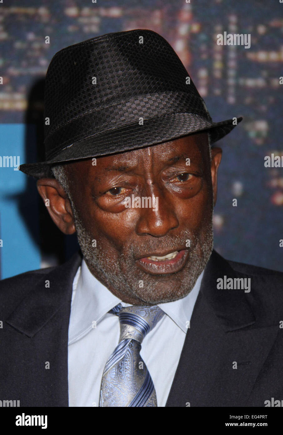 New York, New York, USA. 15th Feb, 2015. Actor GARRETT MORRIS attends