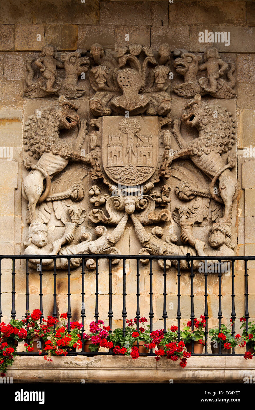 Coat of Arms Santillana del Mar Cantabria Spain Stock Photo Alamy