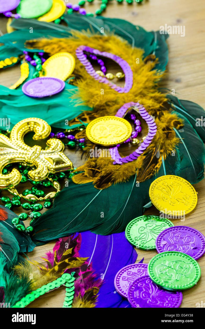 Table Decorated For Mardi Gras Party Stock Photo 78785036 Alamy