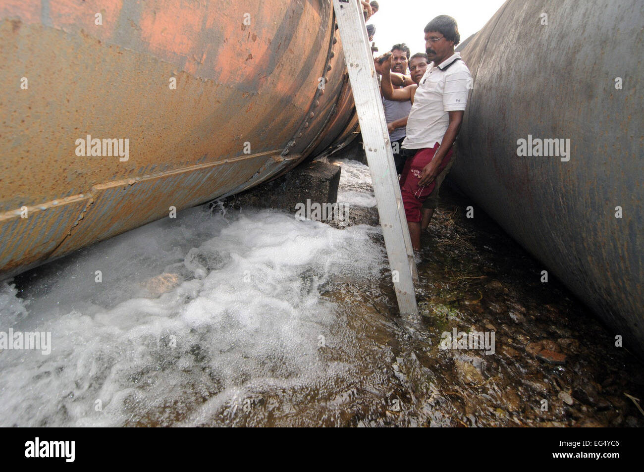 the Bhiwandi water pipeline Mumbai, one of the major supply pipes for