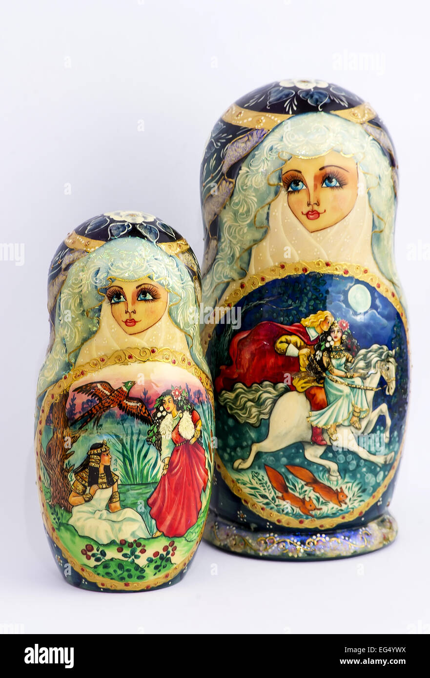 Russia, Russian Nesting Doll, Babushka, Doll, Family, Group of Objects, Growth, In A Row, Traditional Culture, Cheerful, Paint, Stock Photo