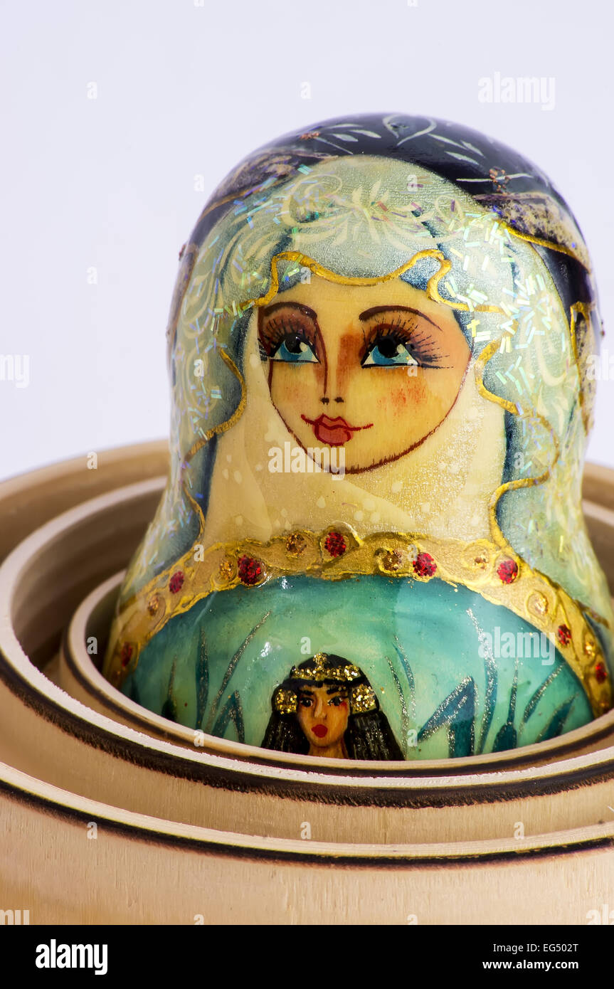 Russian Nesting Doll Russia Doll Babushka Russian Culture No People Macro Close up Equipment Small Circle toy craft Stock Photo Alamy