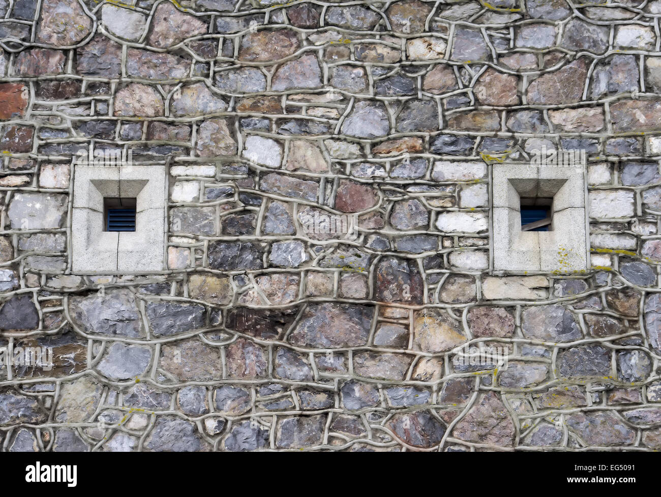 Picture of Stone Wall, Window, Wall, Surrounding Wall, Textured, Textured Effect ...