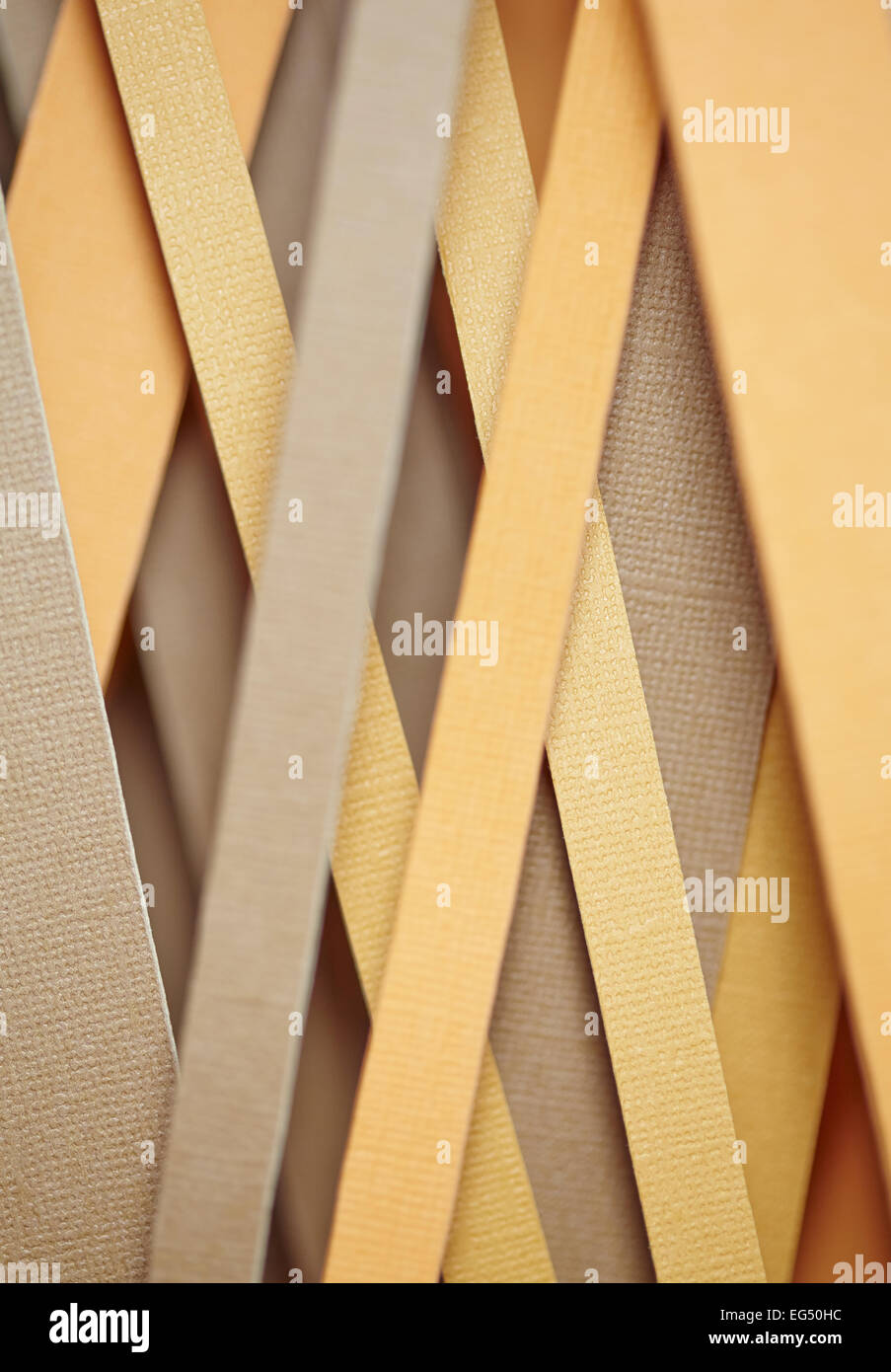 Colourful background made from yellow and brown shapes Stock Photo