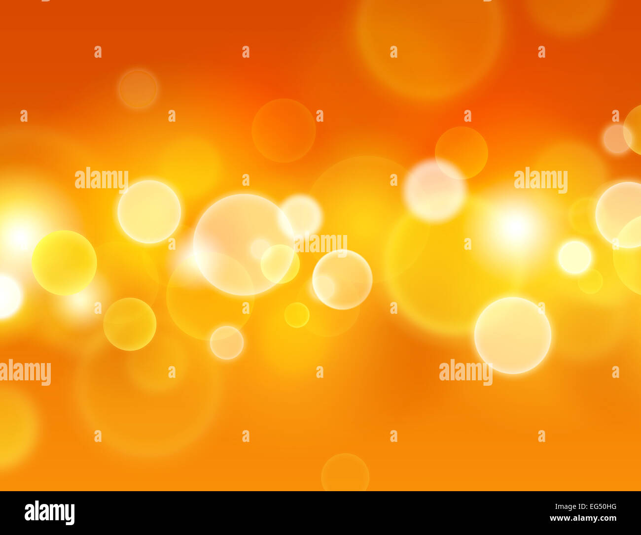 Summer sensation. Abstract warm background with glowing light circle effects Stock Photo