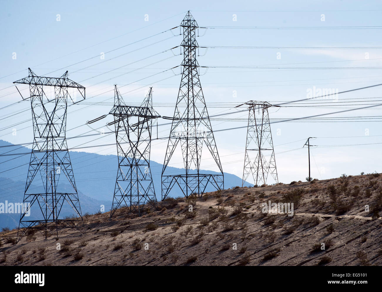 Palm Springs, California, USA. 14th Feb, 2015. Power line