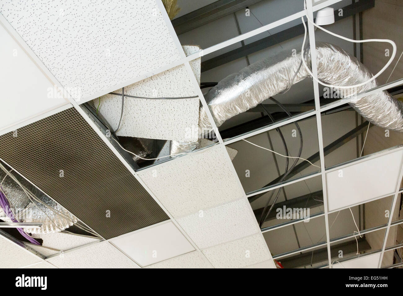 suspended floating ceiling Stock Photo