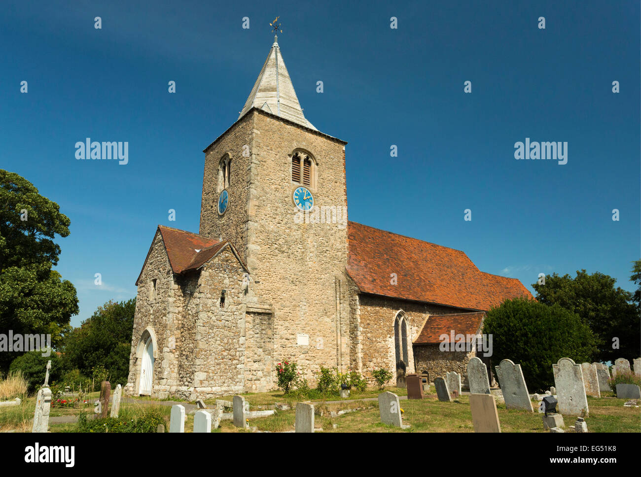 St Nicholas Church in Great Wakering, Essex, UK Stock Photo