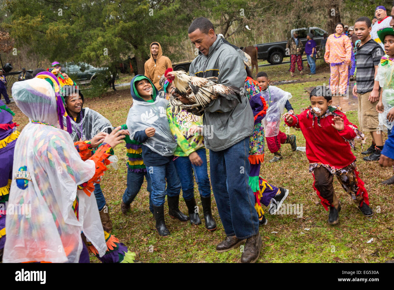 louisiana mardi gras chicken run