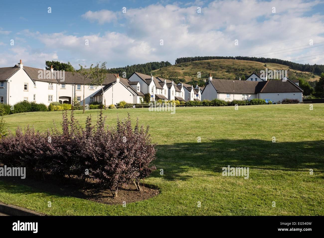 Modern residential housing at Bonaly Wester, Edinburgh, Scotland Stock