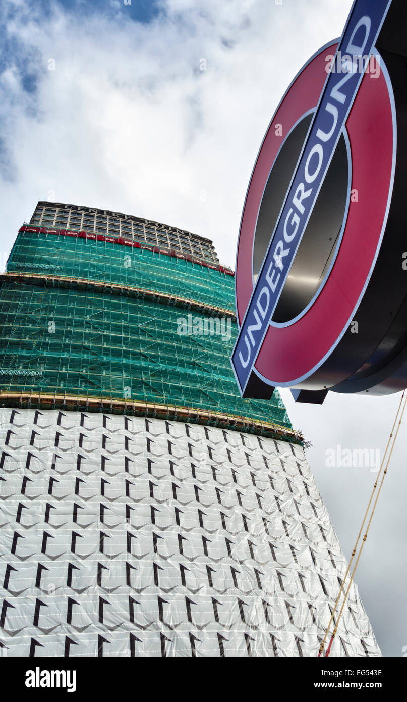 Centre Point tower, Central London, UK. Currently undergoing