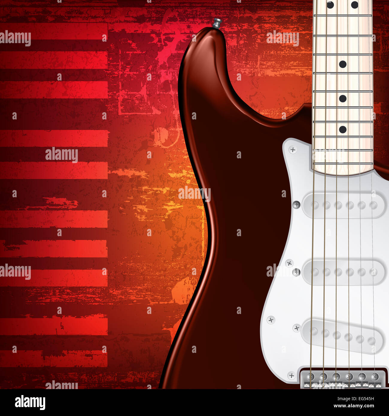 abstract grunge piano background with electric guitar Stock Photo - Alamy