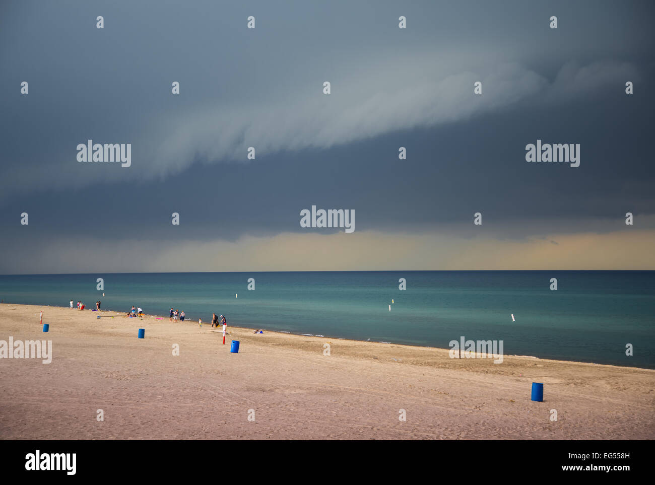 Storm clouds over lake michigan hi-res stock photography and images - Alamy