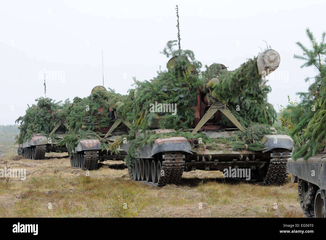 Column Self Propelled Howitzer 2s19 Msta S Stock Photo Alamy