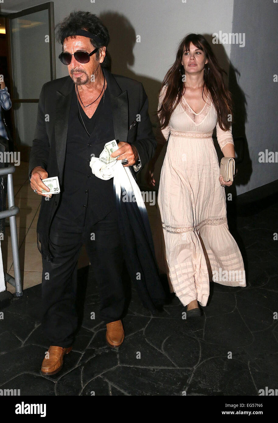 Al Pacino and Lucila Sola out in Beverly Hills Featuring: Al Pacino ...