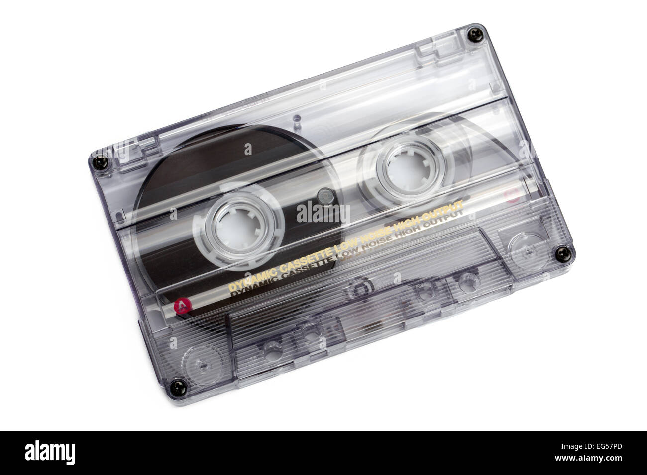 close up of vintage audio tape cassette isolated on white Stock Photo ...
