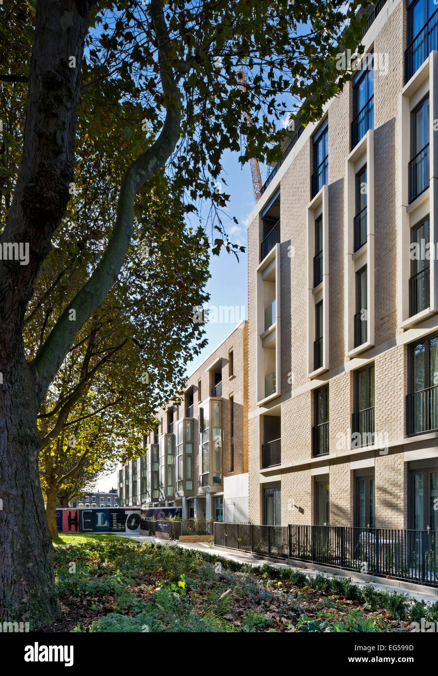 Portobello Square Housing, London, United Kingdom. Architect: PRP Architects, 2014. Stock Photo