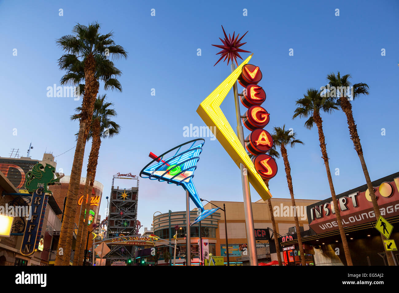 Las vegas fremont street hi-res stock photography and images - Alamy
