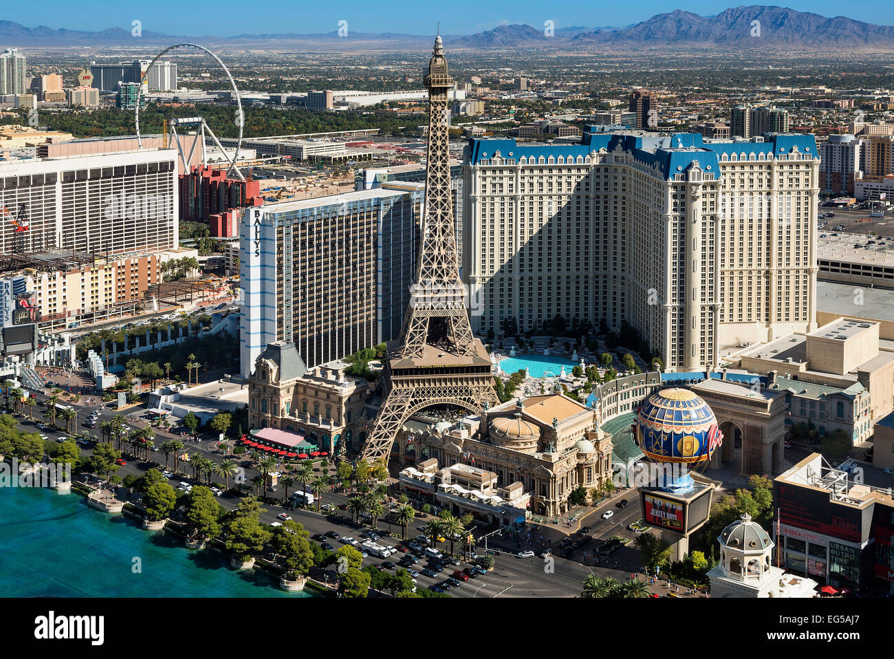 USA, Nevada, Las Vegas, Paris Las Vegas Hotel. Stock Photo