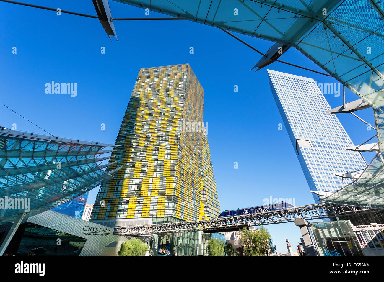 Las Vegas, The Crystals shopping mall at CityCenter complex Stock Photo